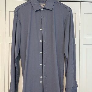 Mizzen+Main spinnaker performance dress shirt - trim fit - Navy Check